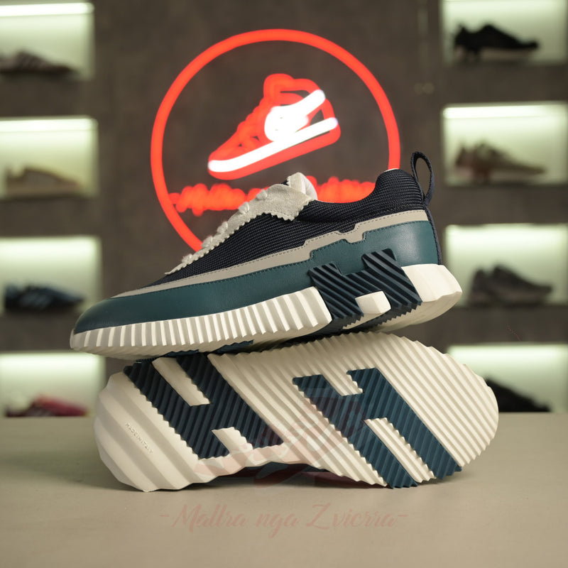 Atlete Hermes Bouncing "Marine Bleuet Blanc"