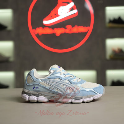asics gel nyc blue and white