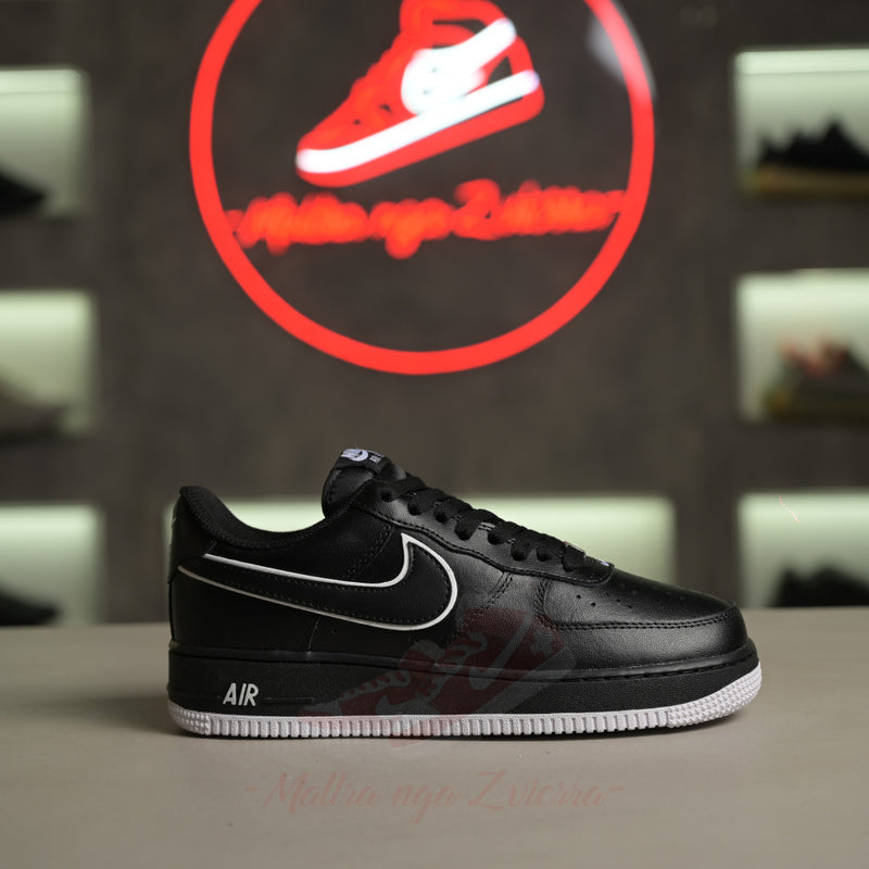 Nike Air Force 1 Low Black White Outline