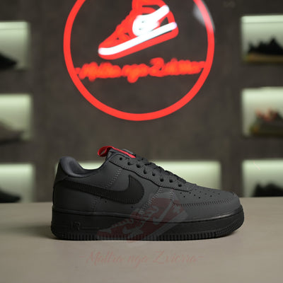 Nike Air Force 1 Low Dark Grey Black Red