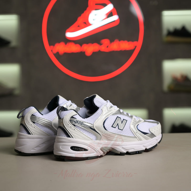 New Balance 530 “E Bardhë / Argjend / Blu Deti”