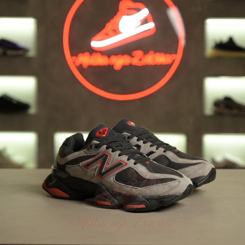 New Balance 9060 Gri e Zezë e Kuqe
