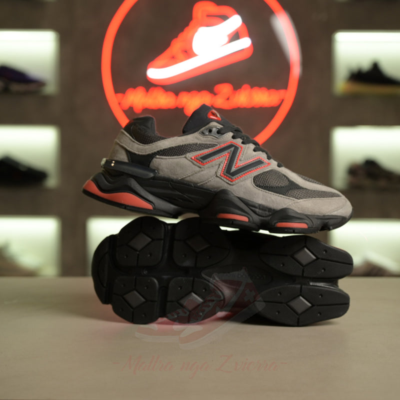 New Balance 9060 Gri e Zezë e Kuqe