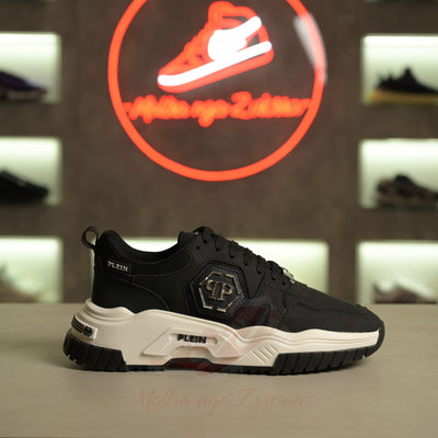 philipp plein predator black white platform
